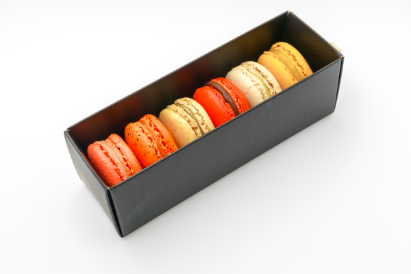 french-colorful-macarons-white-background